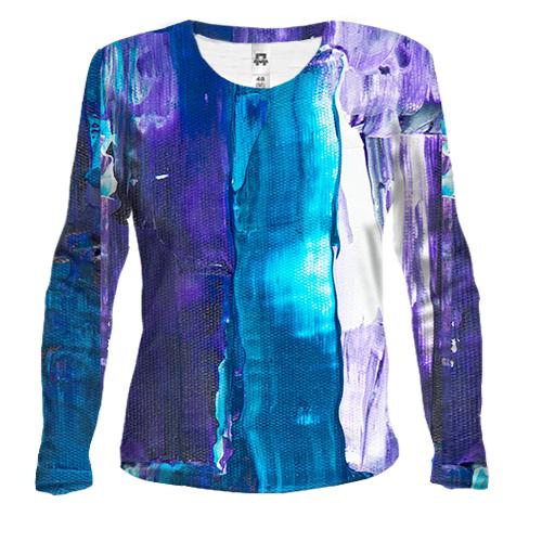 Женский 3D лонгслив Multicolor abstraction 8