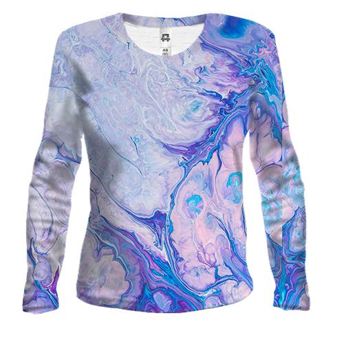 Жіночий 3D лонгслів Multicolor abstraction 13