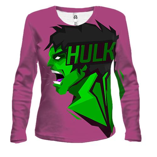 Жіночий 3D лонгслів Hulk