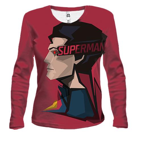 Женский 3D лонгслив SUPERMAN