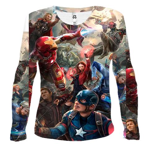Жіночий 3D лонгслів Avengers