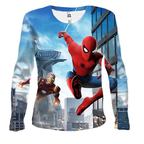 Женский 3D лонгслив SPIDERMAN