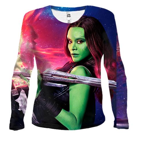 Женский 3D лонгслив Gamora Avengers