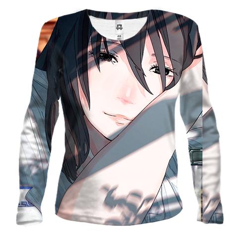 Женский 3D лонгслив Anime girl