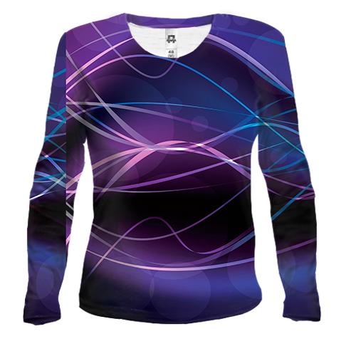 Женский 3D лонгслив Multicolor abstraction.