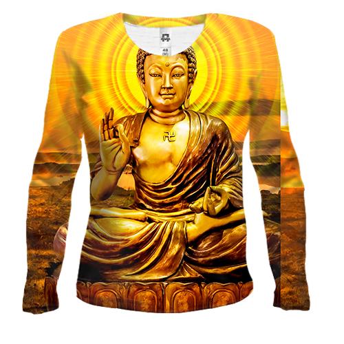 Жіночий 3D лонгслів Buddha god