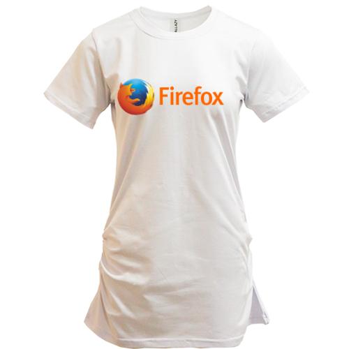 Подовжена футболка з логотипом Firefox