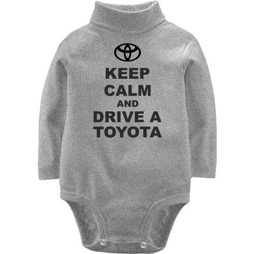 Детский боди LSL Keep calm and drive a Toyota