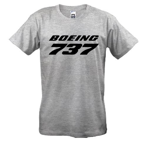 Футболка Boeing 737 лого
