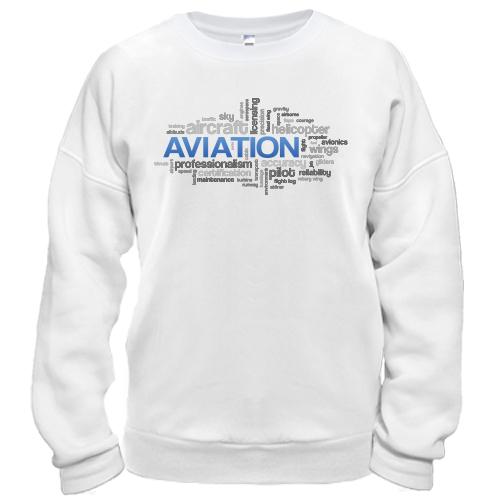 Світшот Aviation words