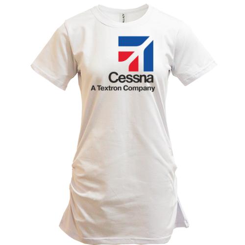 Удлиненная футболка Cessna logo