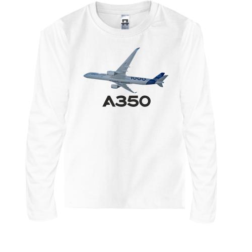 Детский лонгслив Airbus A350