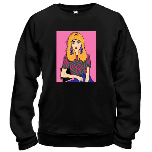 Світшот Blonde in a strange t-shirt