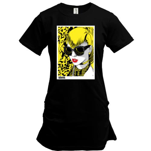 Подовжена футболка Tarantina yellow