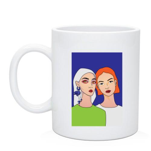 Чашка Blonde and redhead
