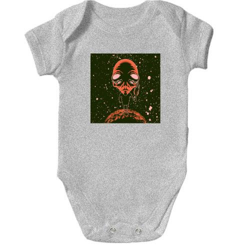 Дитячий боді Alien on the moon
