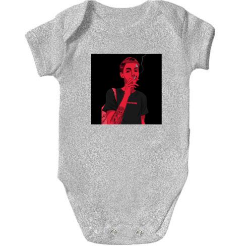 Детский боди Red girl smokes