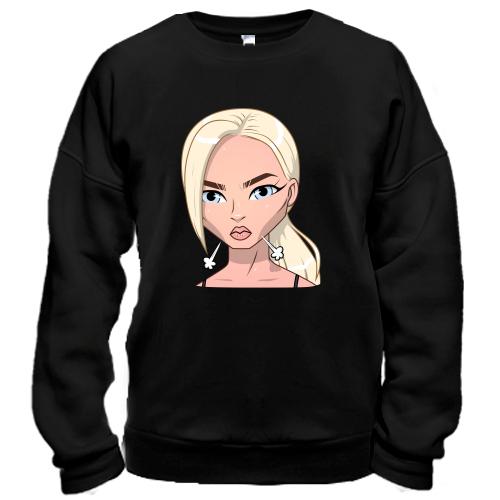 Свитшот Art. Blonde angry