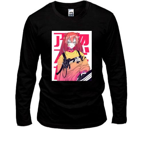Лонгслив Girl with red hair