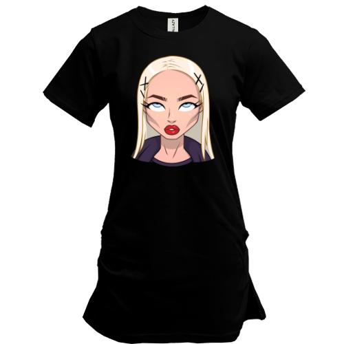 Удлиненная футболка Art. Blonde