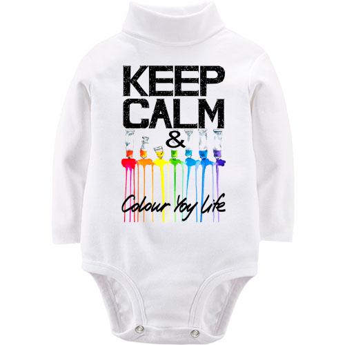 Детский боди LSL Keep calm and colour  your life (2)