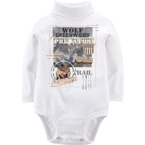 Детский боди LSL wolf greenwood