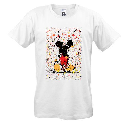 Футболка Mickey mouse paint art