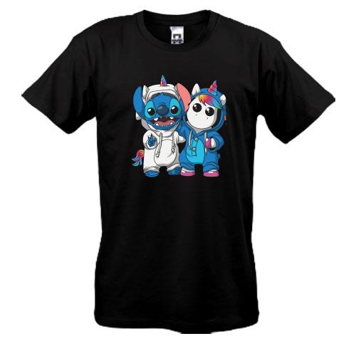 Футболка Stitch and unicorn