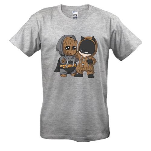 Футболка Baby groot and batman