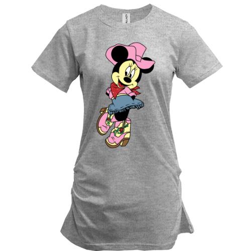 Подовжена футболка Minnie Mouse cowboy.