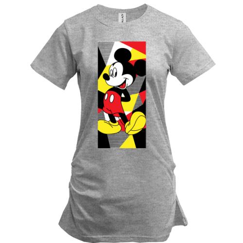 Удлиненная футболка Mickey mouse art