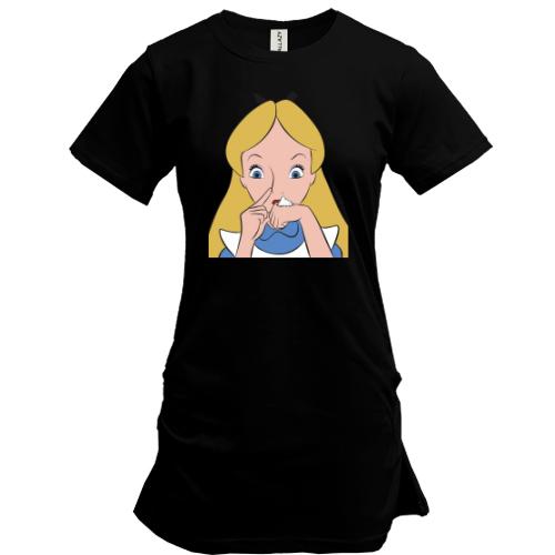 Удлиненная футболка Alice 18+