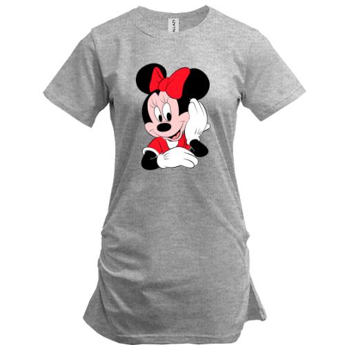 Удлиненная футболка Minnie Mouse smiles.