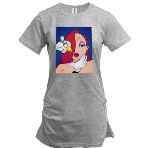 Удлиненная футболка Jessica Rabbit 18+