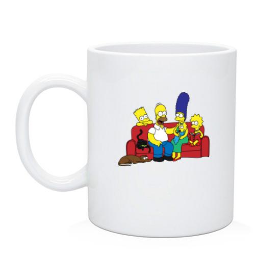 Чашка Simpsons family