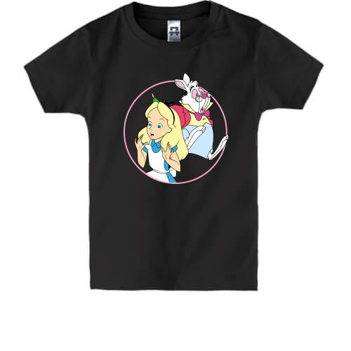 Детская футболка Alice and the White Rabbit