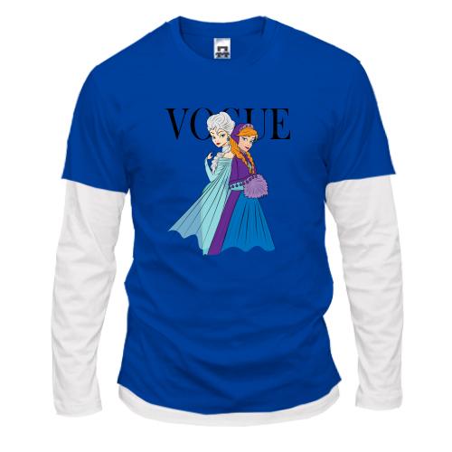 Комбинированный лонгслив VOGUE Elsa and Anna