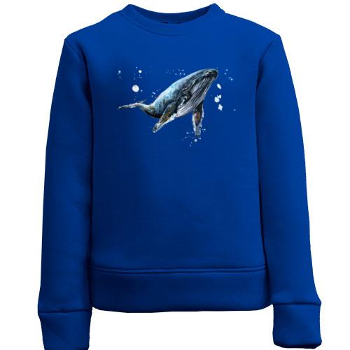Дитячий світшот з синім китом