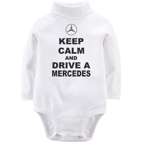 Детский боди LSL Keep calm and drive a Mercedes