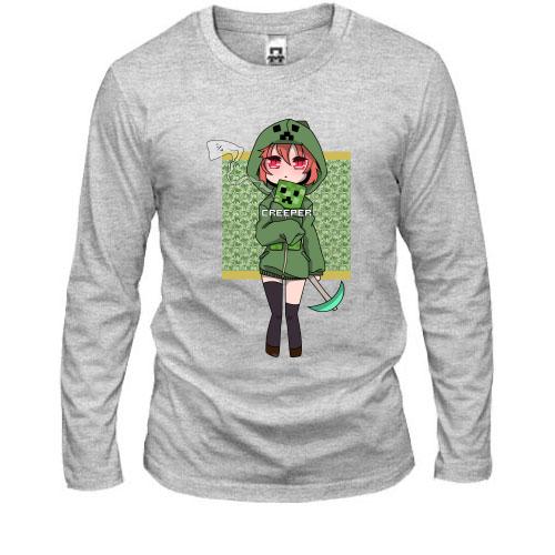 Лонгслив Minecraft Girl