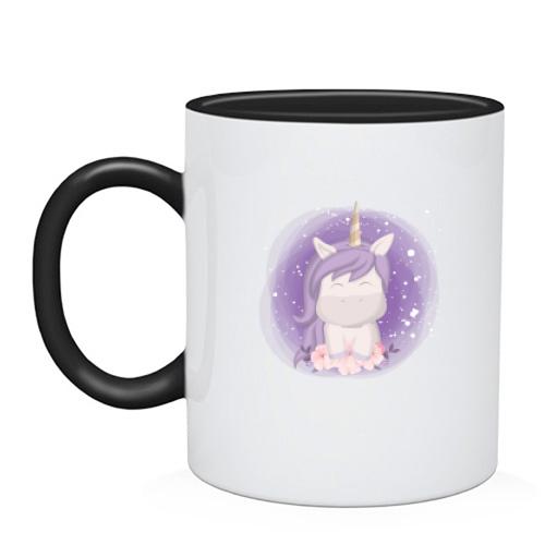 Чашка Baby unicorn purple