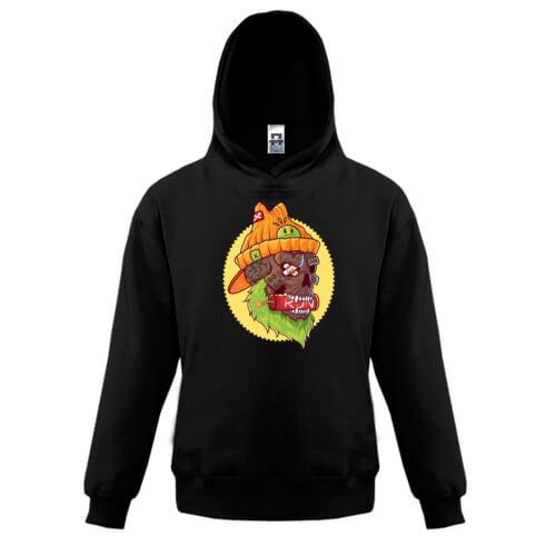 Детская толстовка Skull with dynamite