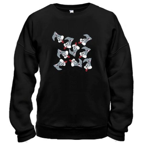 Свитшот Bugs bunny pattern