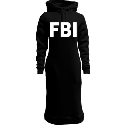 Женская толстовка-платье FBI (ФБР)