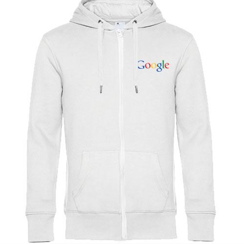 Чоловіча толстовка на блискавці з логотипом Google