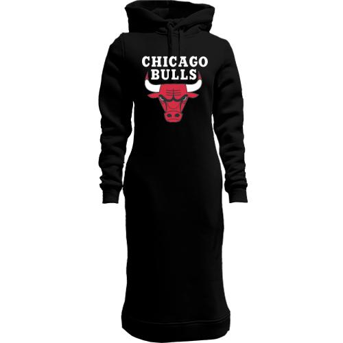 Женская толстовка-платье Chicago bulls