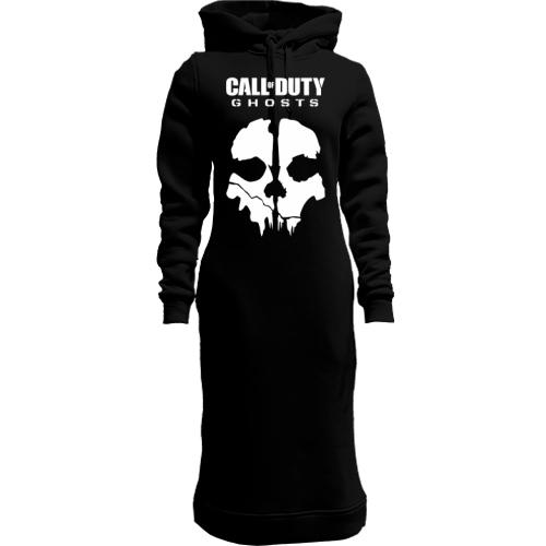 Женская толстовка-платье Call of Duty Ghosts (Skull)