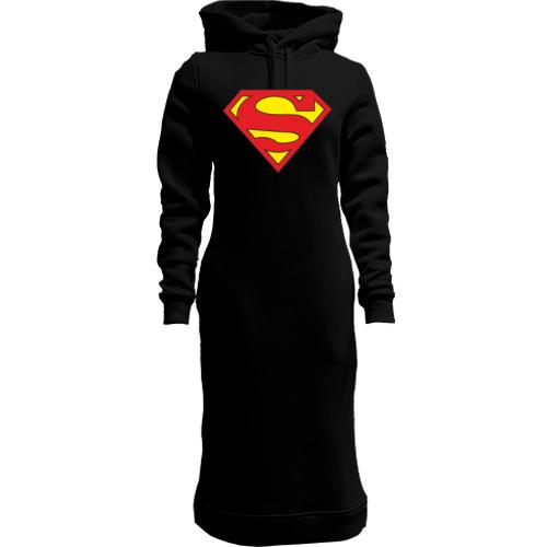 Женская толстовка-платье Superman