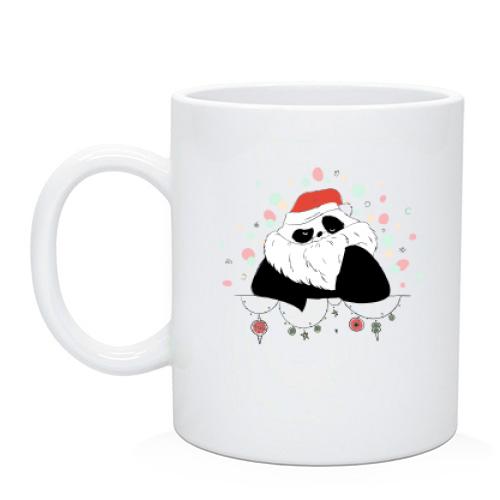 Чашка Новогодняя панда