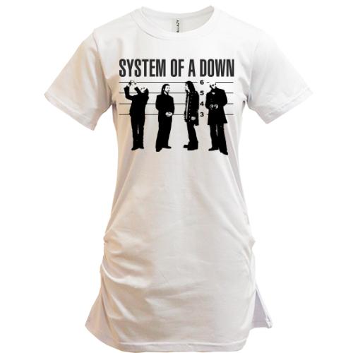 Подовжена футболка System of a Down